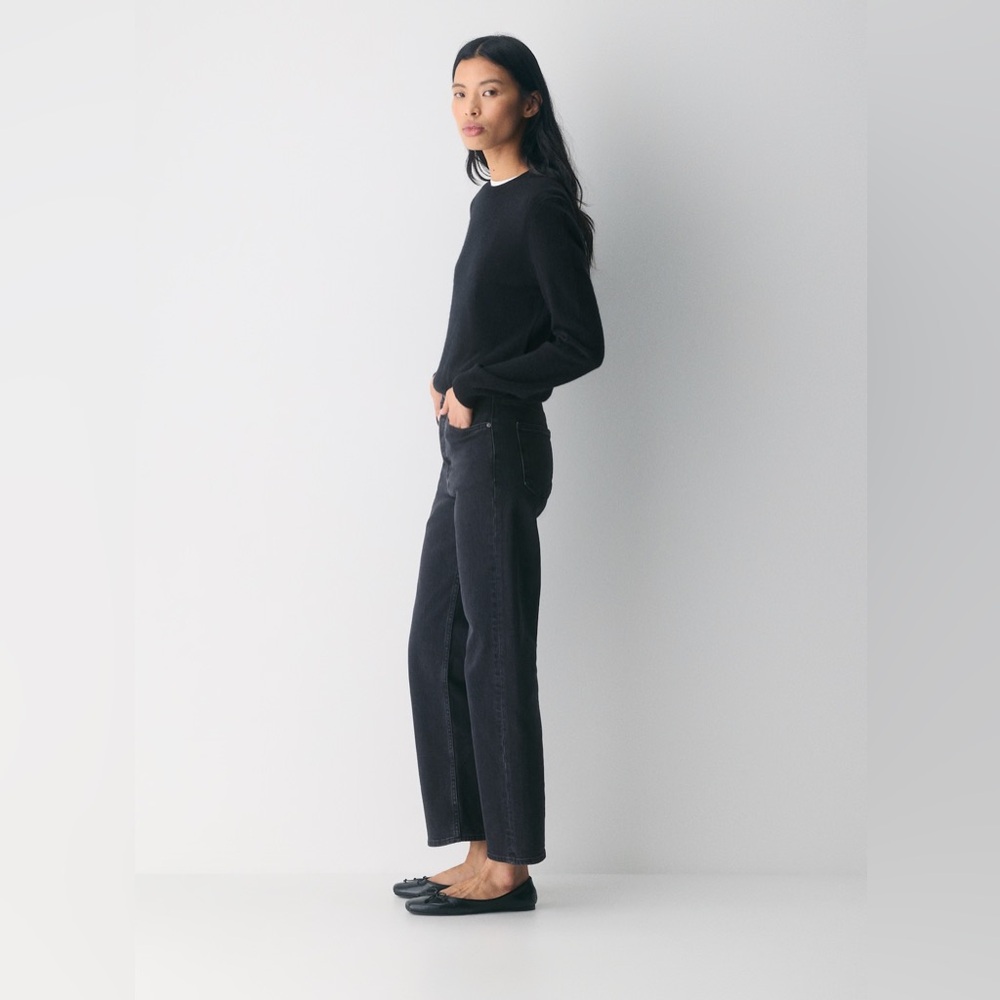 Aritzia Denim Forum The Arlo Hi-Rise Straight Jean Black Eyeliner - Picture 3 of 16